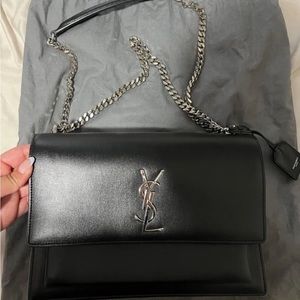 YSL SUNSET LARGE CHAIN HANDBAG